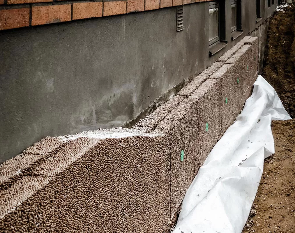 8. Dranering Isolera husgrund och kallare Enkoping Uppsala Uppland